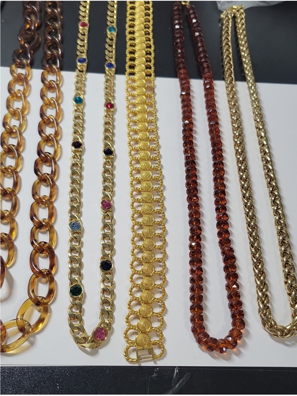 Vintage J crew and more Gokd -Tone Multi-Chain Necklace Collection -